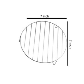 Small Half Round Cooling Rack 2 Pack - 7.9 x 4.1 inches - Stainless Steel