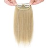 S-noilite Clip in Hairpieces One Piece 2 Clips Natural Blonde