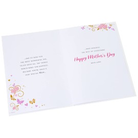 Piccadilly Greetings Modern Mother's Day Card Mum from Daughter & Son in Law - 9 x 6 inches - Regal Publishing,Pink