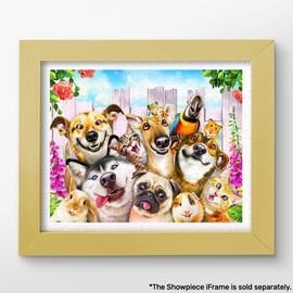 Pintoo Jigsaw Puzzles 500 Piece for Adults - Howard Robinson - Pet Selfie Beautiful Plastic Puzzle for Home Decor Zero Dust Easy Storage [H2068]