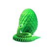 3D Printed Articulated Snake Egg Toy for Desk Decor –