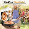 Pizza Oven with 4 accessories- Countertop 800°F Brick Oven Pizza