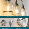 HAHZT Brushed Nickel Bathroom Vanity Light 3 Lights Bathroom Light