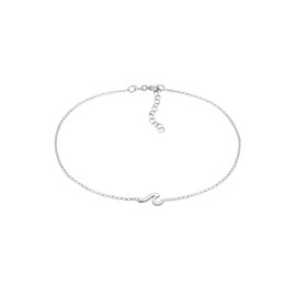 Elli Women's Anklet Pendant Wave Maritime Basic in 925 Sterling Silver
