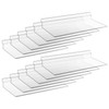 UgyDuky Clear Shelves for Slatwall 4x10In Slatwall Shelf Hanging Slat
