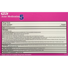 Rugby Acne Medication - Benzoyl Peroxide Gel USP 5% - Vanishing Formula - Greaseless - Helps to Clear Up Acne Pimples - 1.5 Oz. (4 Pack)