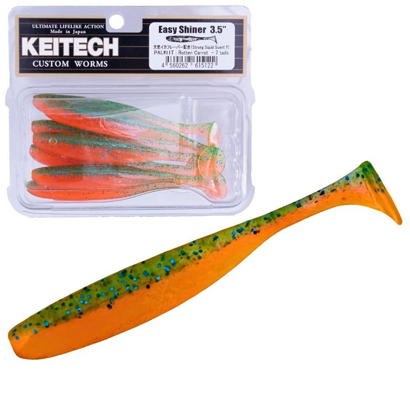 Keitech Easy Shiner 3.5" #424 Lime Shart