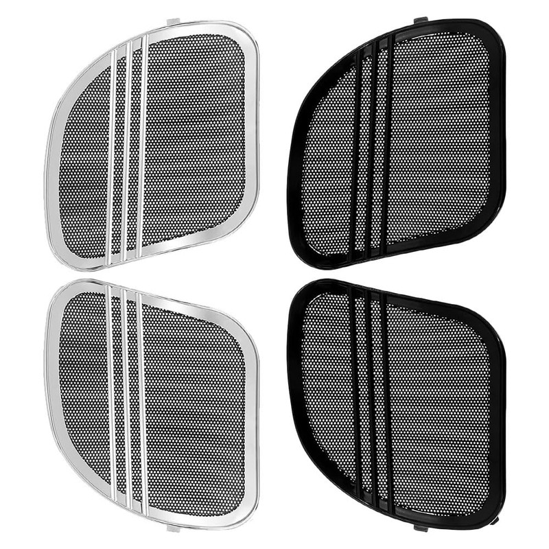 MACHSWON Motorcycle Tri-Line Speaker Grills, Front Fairing Speaker Cover, 2015-2022