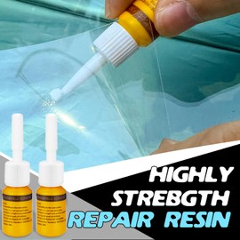 Windshield Repair Kit, 4 Pack Windshield Crack Repair Kit, Upgraded Windshield Chip Repair Kit with Pressure Syringes, Car Window Crack Repair Kit Quick Fix for Bulls-Eye & Star-Shaped Chips, Cracks