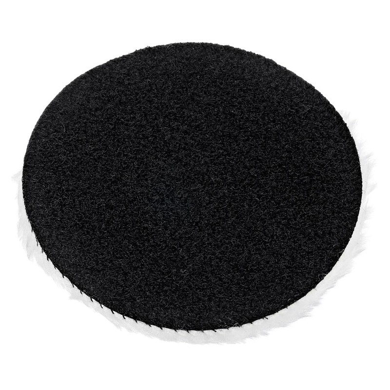 sourcing map 4-Inch 16Pcs Wool Polishing Pad Hook and Loop