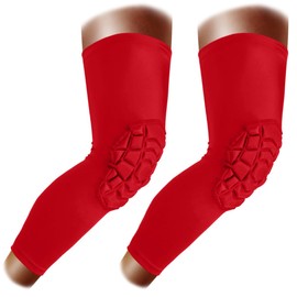 ZODEYI Knee Pads Wrestling Knee Sleeve Compression Leg Sleeves for Volleyball Basketball, Knee Compression Sleeve for Youth and Adult(Red_XL_2 Pcs)