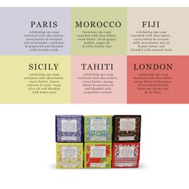 Greenwich Bay Trading Company Spring Garden Bloom Flower Shea Butter Soap Gift Set – Floral Shea Butter Soap Set of Six – Luxurious, Moisturizing, and Perfect for Gifting, 1.9oz (Destination)