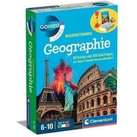 Clementoni Galileo Games WissensTrainer - Knowledge Questions on the Geography of Germany and the Rest of the World - Quiz Game for Children from 6 Years 59360
