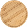 JOIKIT 5 Pack 12 Inch Bamboo Round Platter, Fine Polished