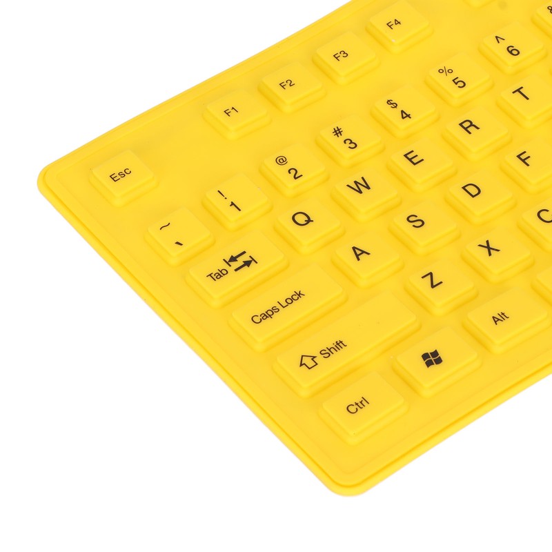 Foldable Silicone Keyboard 108 Keys Silicone Foldable USB Wired Waterproof