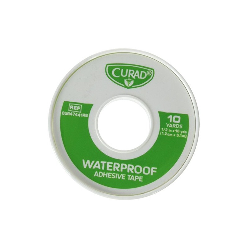 Curad Waterproof Adhesive Tape, Strong Cotton Cloth Backing, Water and