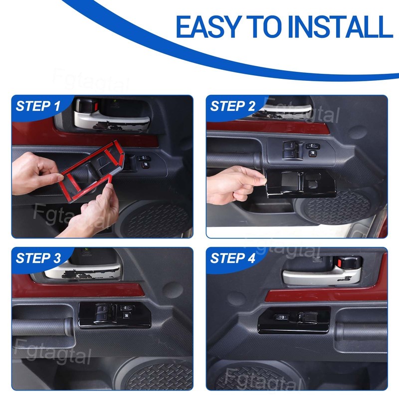 Window Lift Switch Cover Compatible with Toyot@ FJ Cruiser 2007-2021,