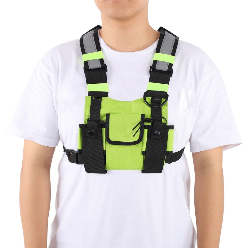 Multifunctional Nylon Waterproof Chest Bag Reflective Safety Tooling Vest for