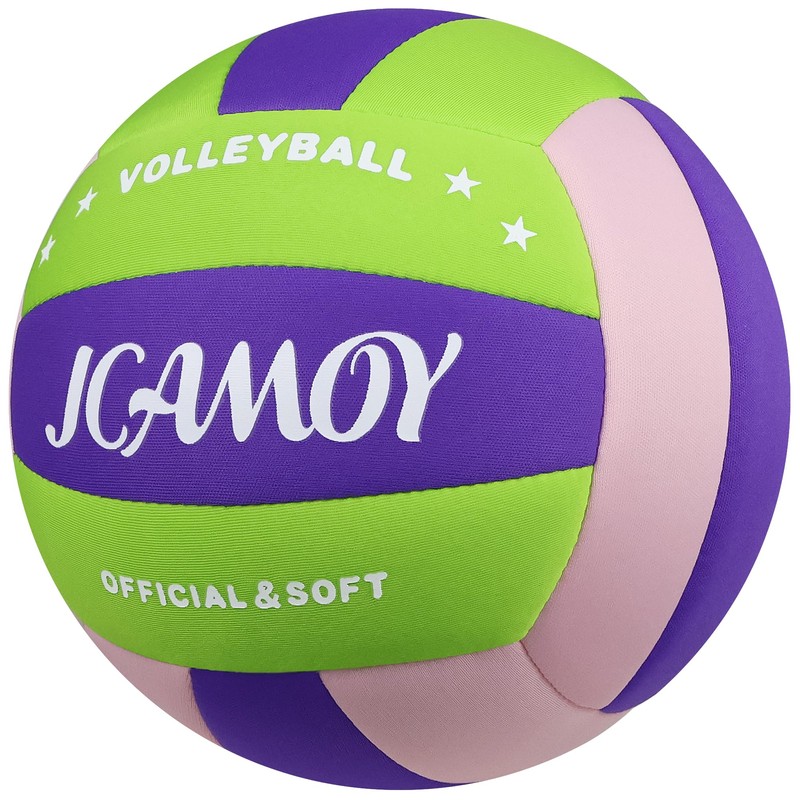 JCAMOY Indoor Soft Volleyball Features a Soft, Smooth Texture that
