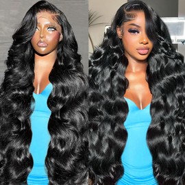 Nollipopco 30inch 13x6 Body Wave Lace Front Wigs Human Hair 200 Density HD Lace Frontal Wigs Human Hair Pre Plucked with Baby Hair 12A Glueless Frontal Wigs Human Hair for Black Women