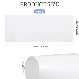 CHGCRAFT 4 Pcs Clear Self-Adhesive Sole Protectors Sole Protector Stickers Crystal Clear Self-Stick Pads Sole Protector Suitable for Heel and Sole Anti Slip Self-Adhesive Pads