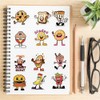 Comida Variada Cool Sabores Diversión Color 50 Calcomanías Stickers PVC