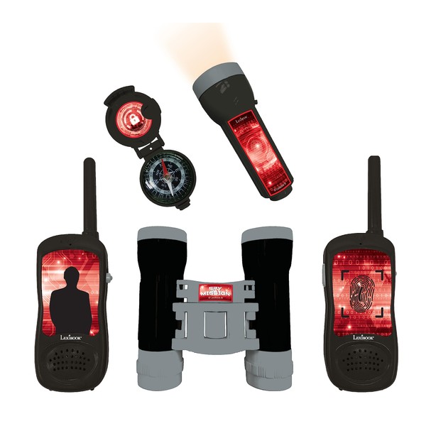 LEXiBOOK Spy Mission - Adventurer Set for Children, Walkie-Talkies 400