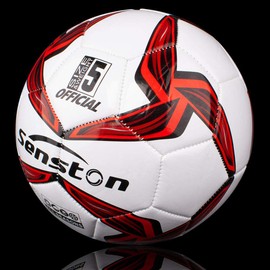 Senston Soccer Ball, Size 5, Training Ball for Adults and Youngsters, Soccer Game, with Pump