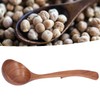 HilBeliFU Wooden Soup Ladle, 9.44in Long Ladle Spoon with Back