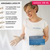 100 x ARNOMED Disposable Gloves L, Latex Gloves White (1