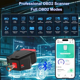 Bluetooth OBD2 Scanner Diagnostic Tool for iOS and Android Compatible Auto Bluetooth Connectivity, Check Engine Light Fault Car Code Reader Scanner for Cars Scan Tool Exclusive APP After 1996