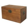 Kepciti Solid Wood Storage Box with Lid - Decorative &