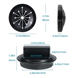 2 PCS/Set Garbage Disposal Splash Guards and Garbage Disposal Stopper,Sink Baffle Drain Plugs for Waste King, Whirlaway, GE Models