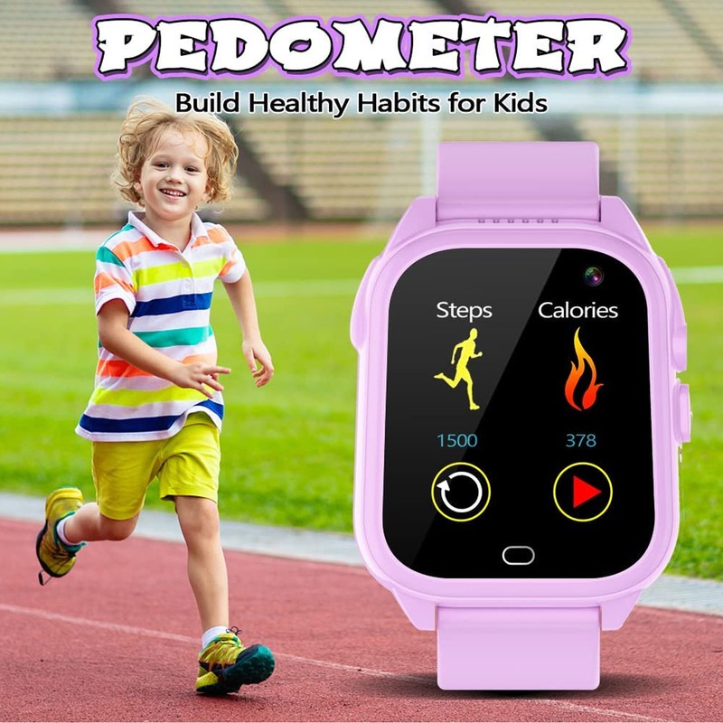 Kids Smartwatch IP67 Waterproof Color Touchscreen Boy Girl Watch with