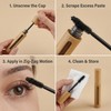2Pcs Empty Bamboo Mascara Tubes, 6ml Refillable Cosmetic Bottles