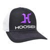 Hoosier Paddock Black Trucker Style Baseball Hat (L/XL) with Breathable