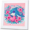 GOUGOUFAFA Dolphin Diamond Art for Kids with Frame- Small Diamond