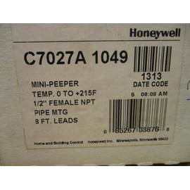 Honeywell C7027A1049 Flame Sensor, Ultraviolet, Minipeeper, 7800 Controls C7027A