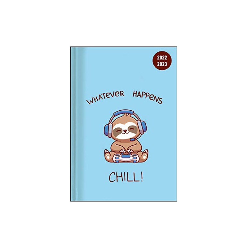 Collegetimer Chill! 2022/2023 - Schüler-Kalender A5 (15x21 cm) - Faultier