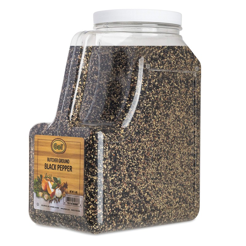 Gel Spice 10 Mesh Butcher Ground Black Pepper 5 Lb