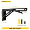 AINVLPRO Folding Shelf Brackets Heavy Duty Stainless Steel – Wall