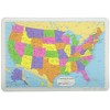 Painless Learning Educational Placemats Sets USA And Canda Maps Non