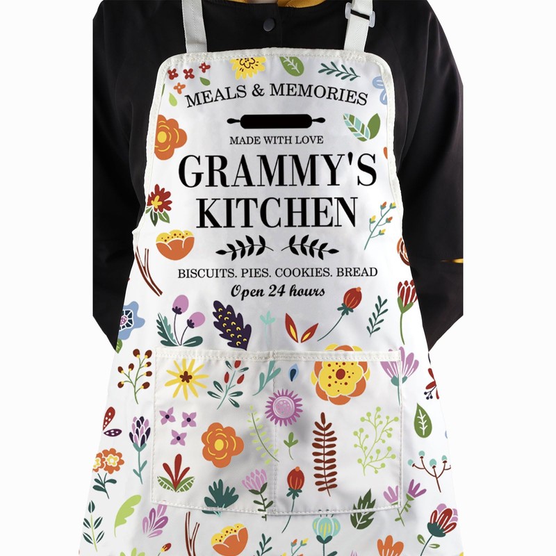 JTOUK Grammy’s Kitchen Apron Best Grammy Gift Grammy Baking Gift