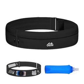 Cangurera para Correr con Botella de Agua 300ml - Tallas Ajustables Cangurera Deportiva, Impermeable Riñonera para Correr, Gimnasio, Senderismo (Cintu