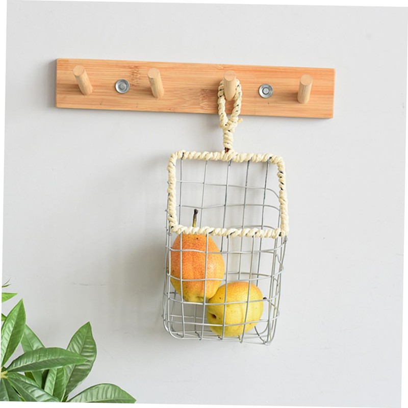 Levemolo Iron Crafted Wire Storage Basket Multi-Purpose Organizer Small Bread