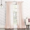 No. 918 Tayla Crushed Texture Semi-Sheer Rod Pocket Curtain Panel,