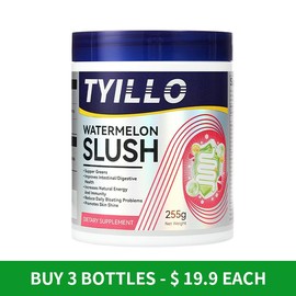 [mother's gift ]TYILLO Watermelon Slush Dietary Supplement- Edible, Healthcare Vitamin Nutrition Gut Energy Constipation Green Fitness Cleanse Powder:_1 Bottle(Sample)
