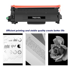 TN2510XL TN2510 HL-L2400DWE Toner with Chip Compatible with Brother TN-2510XL TN-2510 TN 2510XL TN 2510 for Brother HL-L2400DW HL-L2400DWE MFC-L2835DW MFC-L2800DW MFC-L28600DW 2 - Black)