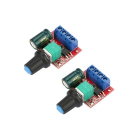 Taikuwu 2pcs Mini DC Motor Speed Controller, 5V-35V 5A PWM DC Motor Speed Switch Controller LED Volt Regulator