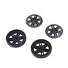 4 Sets Suitcase Repair Wheels with Covers PVC Wheel Casters